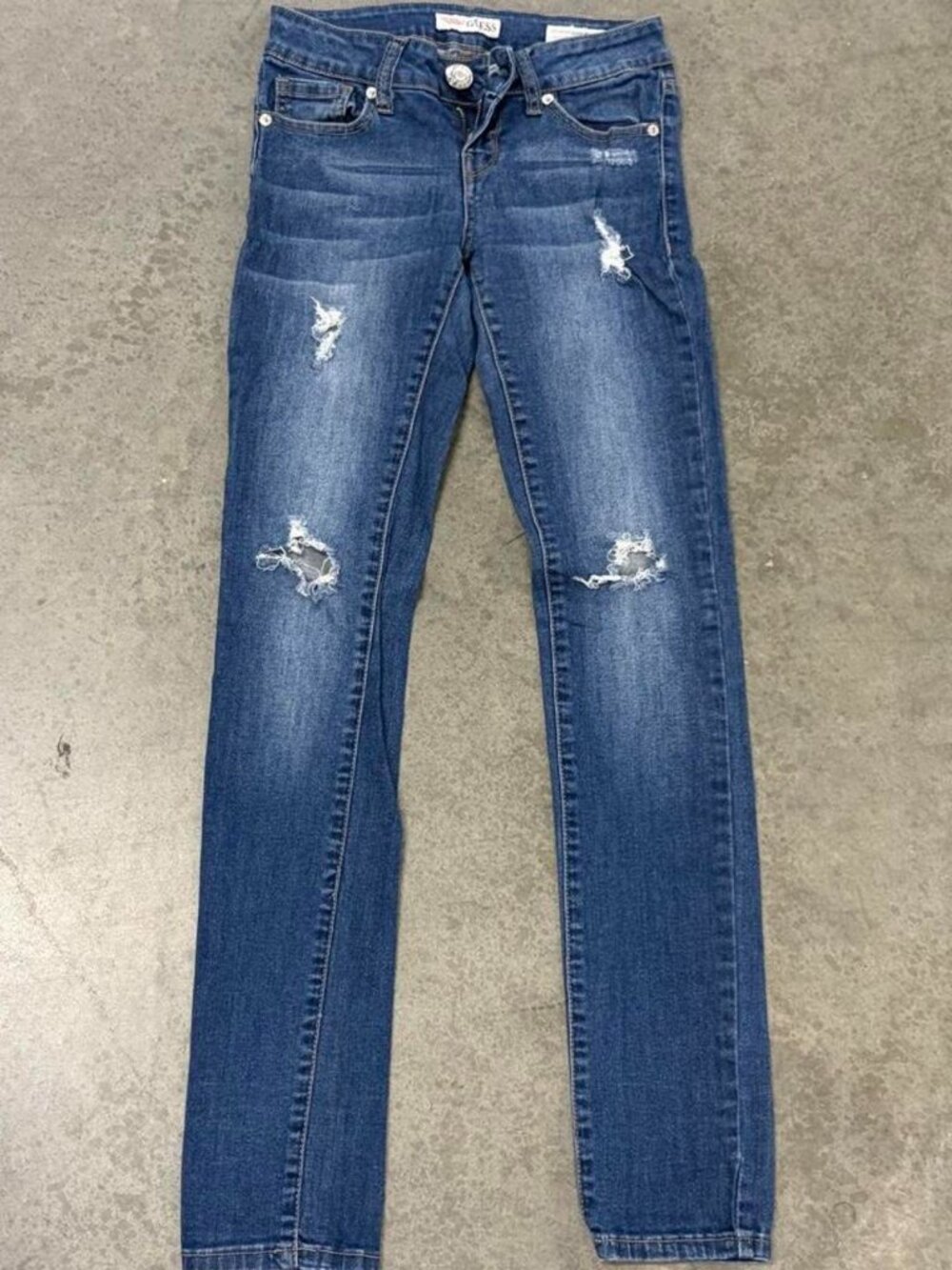 Guess Women's Blue Dark Wash Sarah Fit Skinny Jeans – Size 25